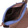 Синяя текстильная сумка для ноутбука через плечо Vintage (20189) - 7