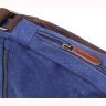 Синяя текстильная сумка для ноутбука через плечо Vintage (20189) - 9