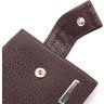 Коричневое мужское портмоне из натуральной кожи с зажимом для купюр KARYA (2421045) - 3