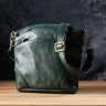Компактна жіноча шкіряна сумка через плече Vintage 94859 зеленого кольору фото №6 Компактна жіноча шкіряна сумка через плече Vintage 94859 зеленого кольору modnotak фото - 6