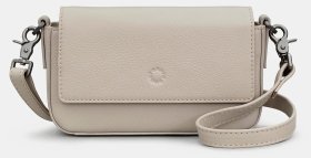 Женская кожаная сумочка кроссбоди в сером цвете Yoshi YB260 Palmer 94959 (Великобритания)