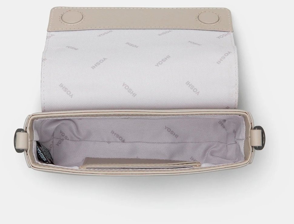 Женская кожаная сумочка кроссбоди в сером цвете Yoshi YB260 Palmer 94959 (Великобритания) modnotak фото №4