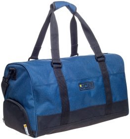 Качественная дорожная сумка из прочного текстиля JCB 34 синего цвета 95459