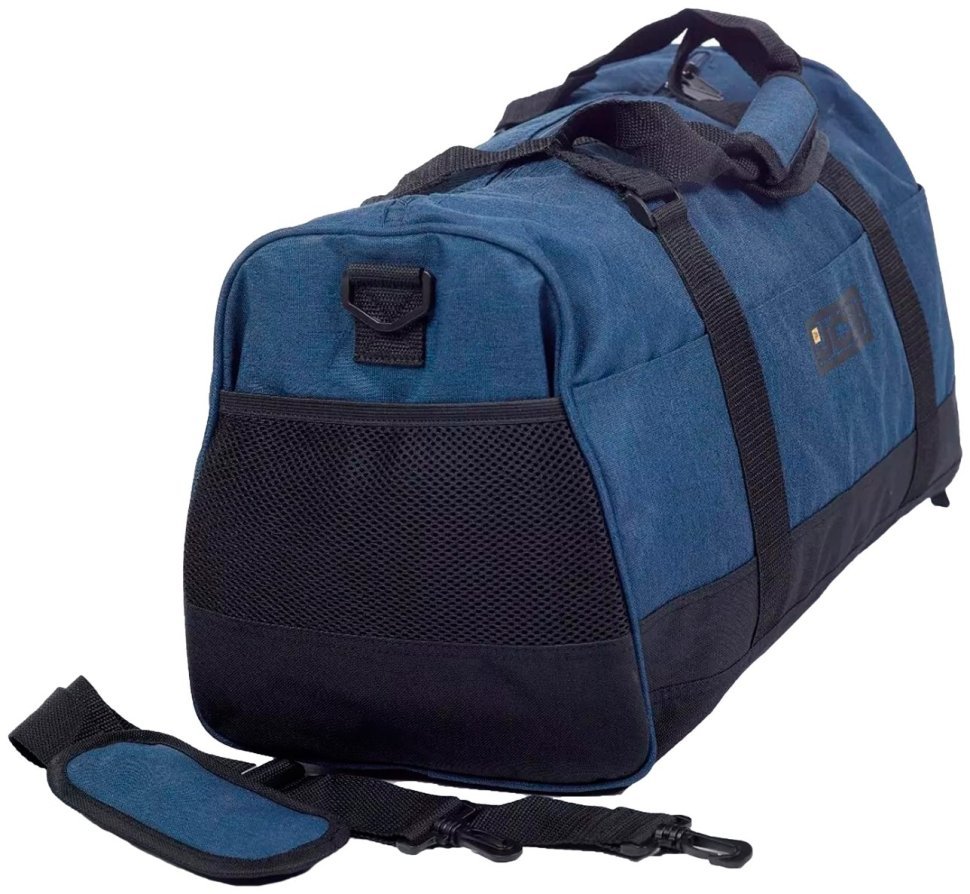 Качественная дорожная сумка из прочного текстиля JCB 34 синего цвета 95459 modnotak фото №5