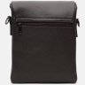 Коричневая мужская сумка на плечо из натуральной кожи с клапаном Borsa Leather (21316) - 3