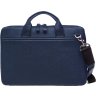 Кожаная сумка для ноутбука 13 дюймов в синем цвете Issa Hara (21159) - 2