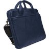 Кожаная сумка для ноутбука 13 дюймов в синем цвете Issa Hara (21159) - 3