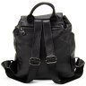 Женский кожаный рюкзак черного цвета с откидным клапаном Olivia Leather 77559 - 3