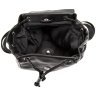 Шкіряний жіночий рюкзак чорного кольору з відкидним клапаном Olivia Leather 77559 - 4