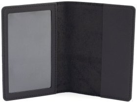 Обложка из натуральной кожи на военный билет ST Leather 97759 черного цвета