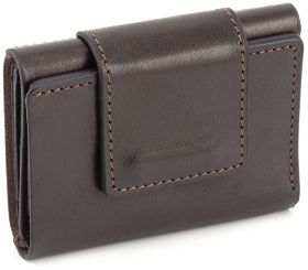 Молодіжний маленький гаманець коричневого кольору Grande Pelle (13008)