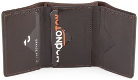 Молодіжний маленький гаманець коричневого кольору Grande Pelle (13008)