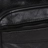 Мужская черная сумка-барсетка горизонтального типа из натуральной кожи Keizer (22065) - 6