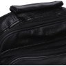Мужская черная сумка-барсетка горизонтального типа из натуральной кожи Keizer (22065) - 8