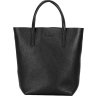 Чорна жіноча сумка-шоппер з натуральної шкіри високої якості Issa Hara Мері (27022) - 1