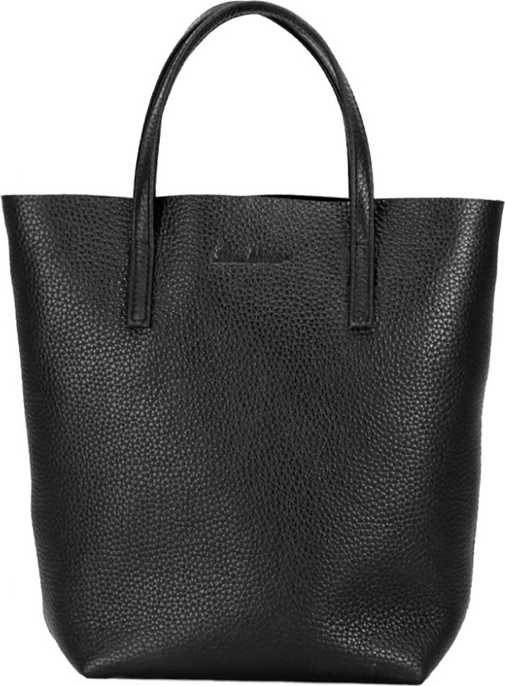 Черная женская сумка-шоппер из натуральной кожи высокого качества Issa Hara Мэри (27022)