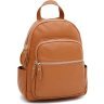 Маленький жіночий шкіряний рюкзак коричневого Keizer (59159) - 1