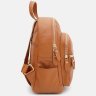 Маленький жіночий шкіряний рюкзак коричневого Keizer (59159) - 4