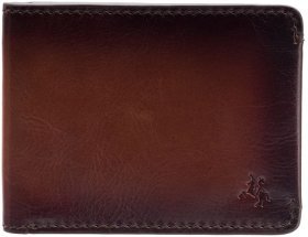 Кожаное мужское портмоне коричневого цвета с монетницей Visconti Zanotti 69259