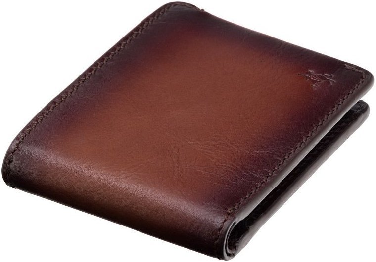 Шкіряне чоловіче портмоне коричневого кольору з монетницею Visconti Zanotti 69259