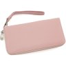 Світло-рожевий жіночий шкіряний гаманець великого розміру ST Leather (15318) - 4
