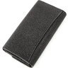Класичний жіночий гаманець з чорної шкіри ската STINGRAY LEATHER (024-18620) - 2