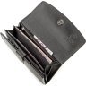 Класичний жіночий гаманець з чорної шкіри ската STINGRAY LEATHER (024-18620) - 5