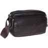 Чоловіча горизонтальна сумка з натуральної шкіри коричневого кольору Borsa Leather (15647) - 1