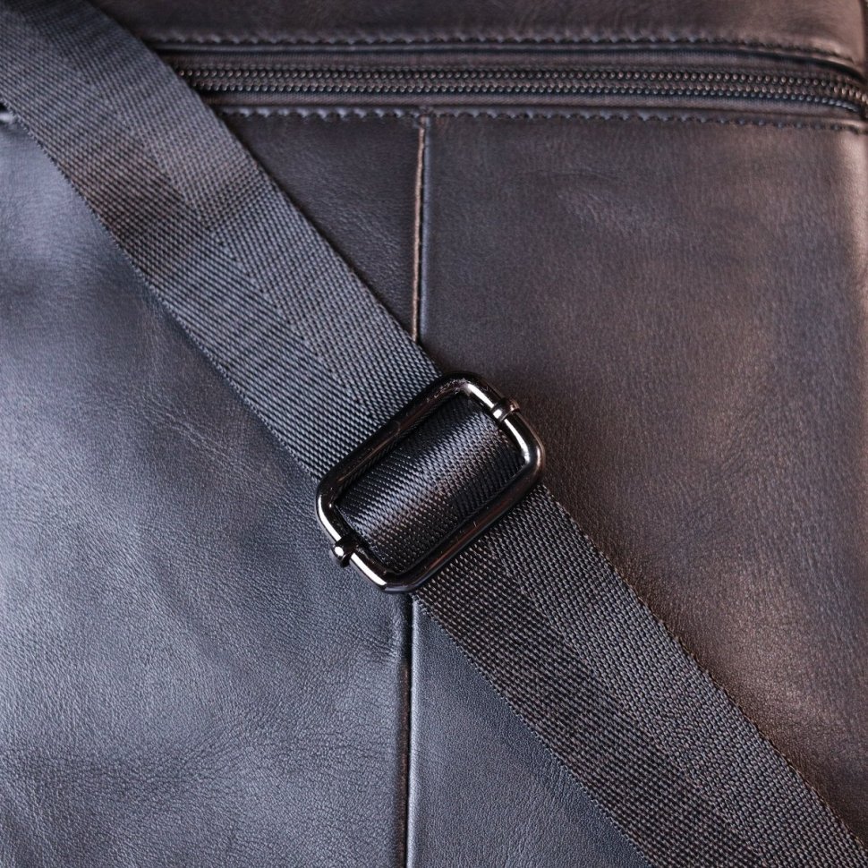 Мужская сумка-барсетка компактного размера из натуральной кожи с ручкой Vintage (20826)