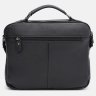 Чоловіча шкіряна сумка-портфель середнього розміру у чорному кольорі Keizer 71660 - 3