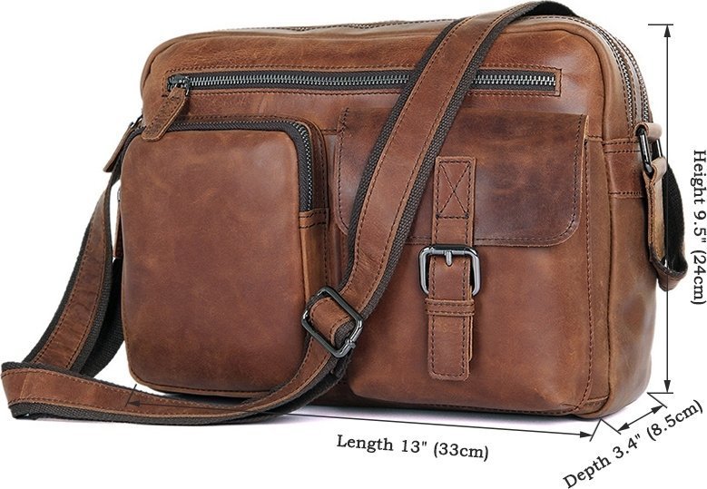 Наплічна сумка месенджер в вінтажному стилі VINTAGE STYLE (14466)