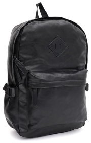 Повседневный мужской рюкзак из экокожи черного цвета Monsen 71760