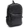 Повсякденний чоловічий рюкзак з екошкіри чорного кольору Monsen 71760 - 1