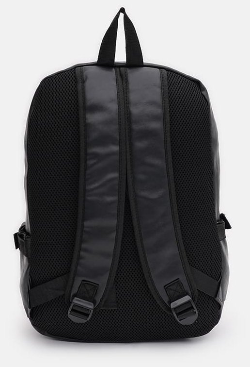 Повседневный мужской рюкзак из экокожи черного цвета Monsen 71760