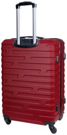 Чемодан большого размера Costa Brava бордового цвета из ABS-пластика Vip Collection 102460
