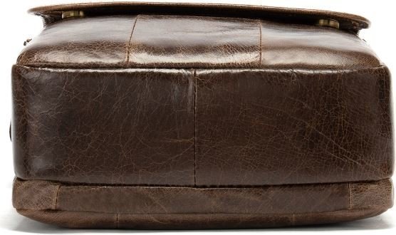 Винтажная мужская сумка планшет на два отделения под клапаном VINTAGE STYLE (14863)