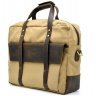 Текстильная светло-коричневая мужская сумка для ноутбука и документов TARWA (19931) - 1