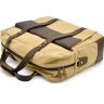 Текстильная светло-коричневая мужская сумка для ноутбука и документов TARWA (19931) - 5
