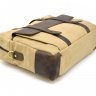 Текстильна світло-коричнева чоловіча сумка для ноутбука та документів TARWA (19931) - 6