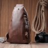 Стильная женская слинг-сумка с одной лямкой из экокожи Vintage 22760 Коричневая фото №10 Стильная женская слинг-сумка с одной лямкой из экокожи Vintage 22760 Коричневая modnotak фото - 10