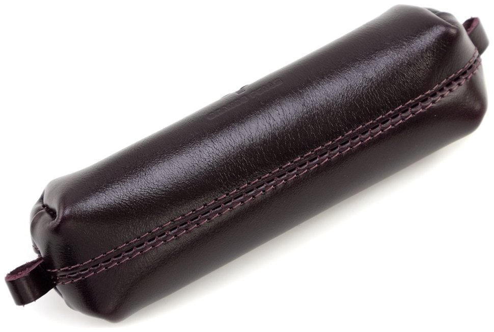 Ключниця из натуральной кожи Алькор Grande Pelle 82760 бордового цвета modnotak фото №3