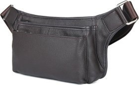 Классическая мужская сумка - бананка с карманами VINTAGE STYLE (14972)