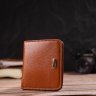 Невеликий гаманець із натуральної шкіри флотар світло-коричневого кольору CANPELLINI (2421796) - 5