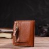 Невеликий гаманець із натуральної шкіри флотар світло-коричневого кольору CANPELLINI (2421796) - 6