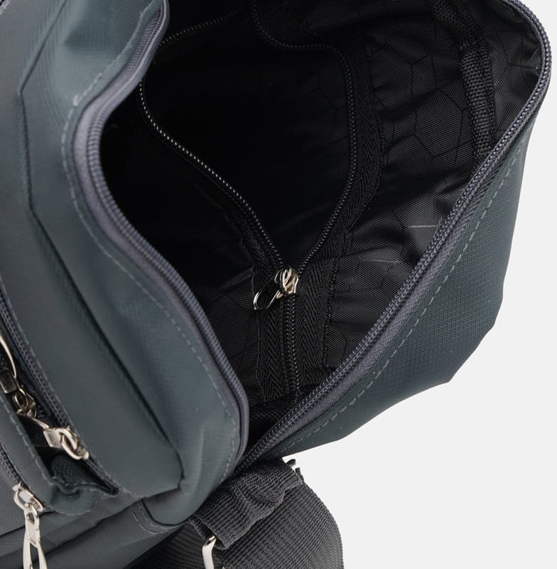 Серая текстильная мужская сумка на плечо Monsen (21896)