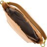 Женская сумка из натуральной кожи песочного цвета с одной лямкой Vintage (2422110) - 5