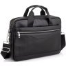 Мужская кожаная деловая сумка для ноутбука в черном цвете Tiding Bag (15751) фото №1 Мужская кожаная деловая сумка для ноутбука в черном цвете Tiding Bag (15751) modnotak фото - 1
