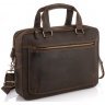 Мужская сумка для ноутбука из винтажной кожи коричневого цвета Tiding Bag (15814) - 1