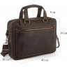 Мужская сумка для ноутбука из винтажной кожи коричневого цвета Tiding Bag (15814) - 7
