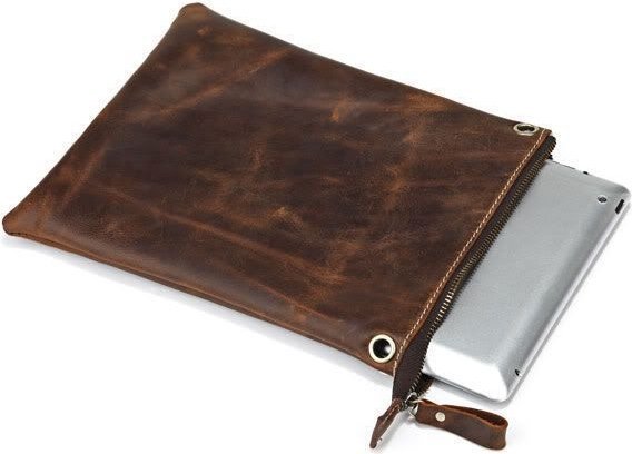 Коричневая мужская сумка через плечо из натуральной винтажной кожи Vintage (14061)